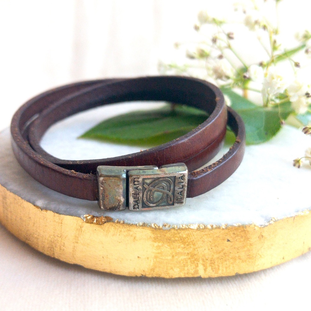 Italian Leather Magnetic Wrap Bracelet